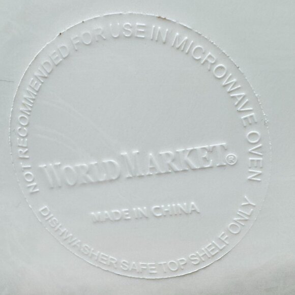 World Market Melamine Dinner Plates 11" Set of 4 Peacock Design Blue Green - Picture 3 of 5